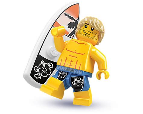 lego surfer minifigure